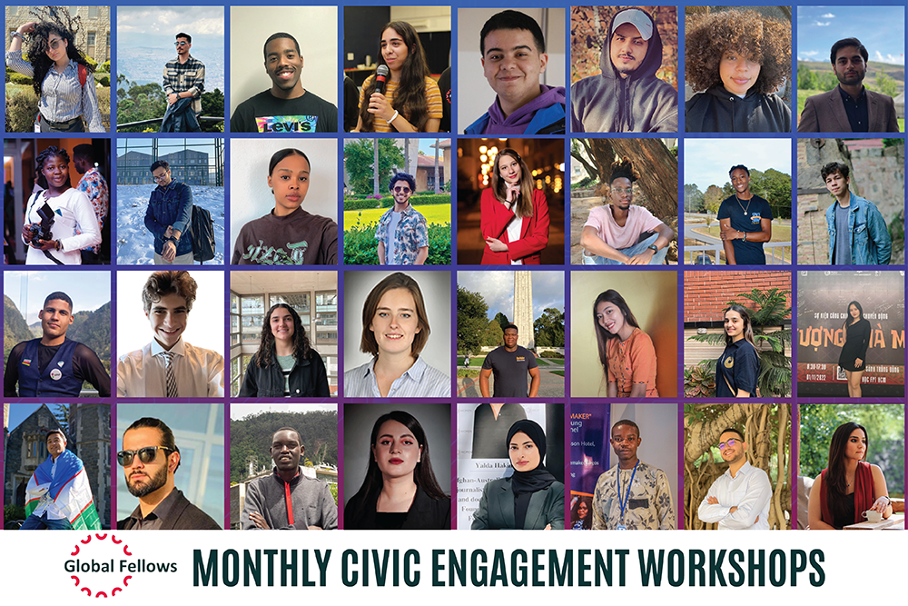 Collage of get engaged fellows