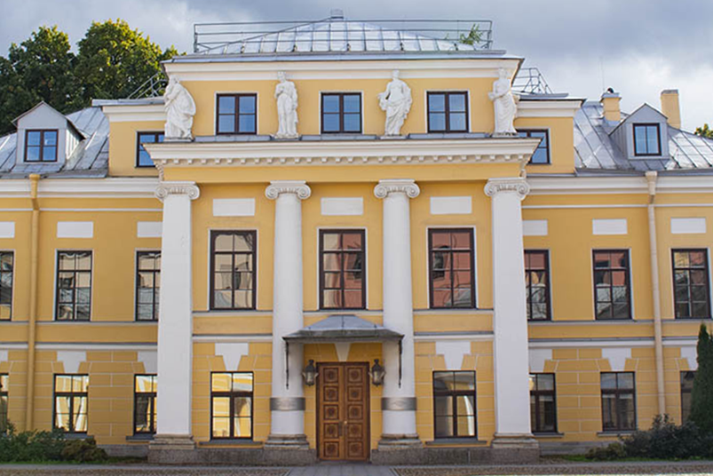 Smolny College main campus in St Petersburg, Russia