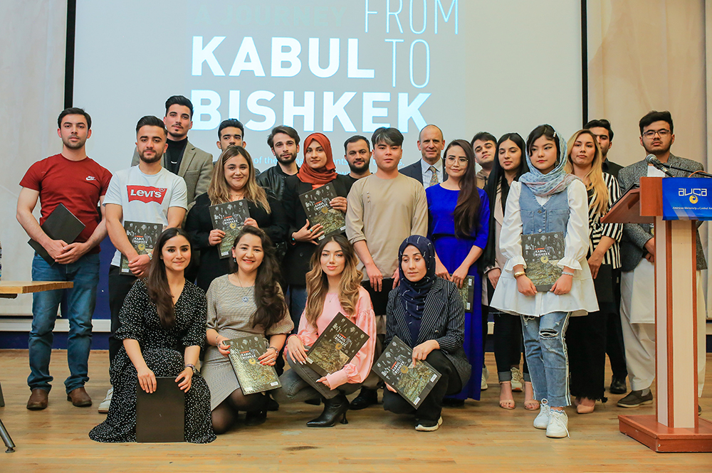 Group of students in exile at a Bard event